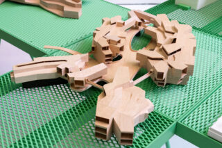 Installation view, CAMPUS AULA: Educational Architecture in Latin America, Center for Architecture, 2023.