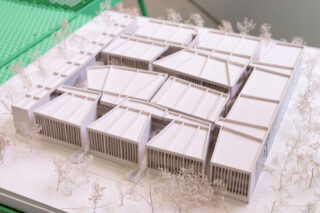 Installation view, CAMPUS AULA: Educational Architecture in Latin America, Center for Architecture, 2023.