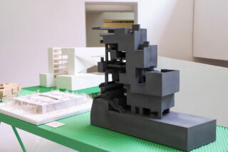 Installation view, CAMPUS AULA: Educational Architecture in Latin America, Center for Architecture, 2023.