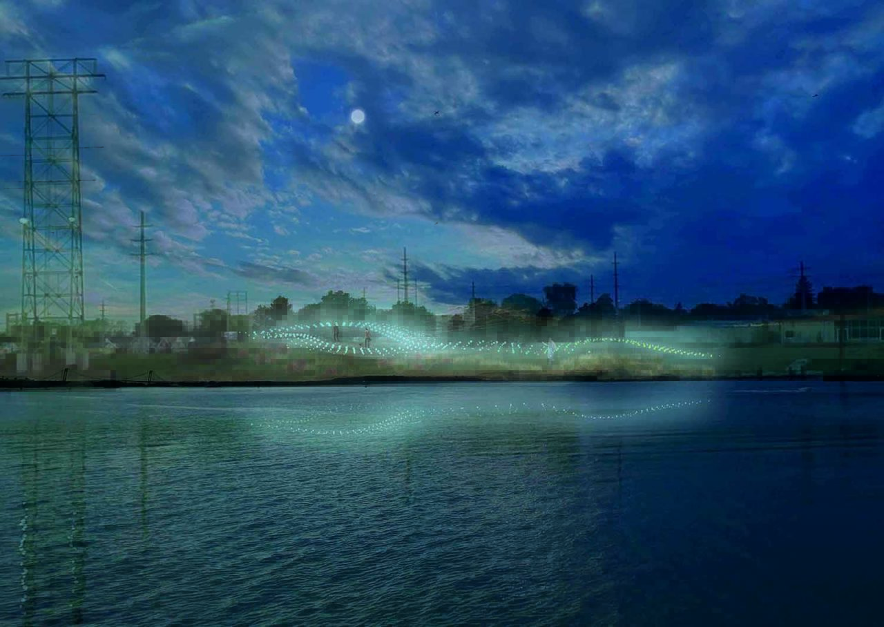 Field of Histories in Glass City Metropark by Bryony Roberts Studio. Image: Bryony Roberts Studio.