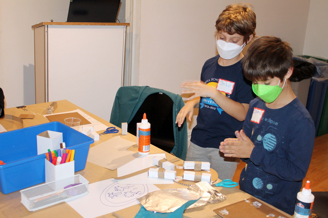 This fall, elementary school students are learning all about “Stupendous Structures” as part of the Center for Architecture’s after-school programming. Photo: Center for Architecture.