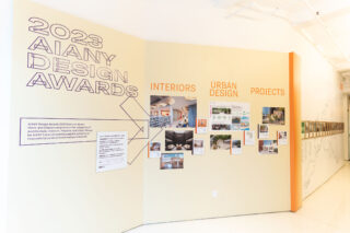 Installation view, 2023 AIANY Design Awards, Center for Architecture, 2023.
