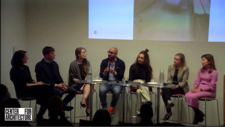 Image of panel at Retail Design Institute’s 51st International Design Competition event