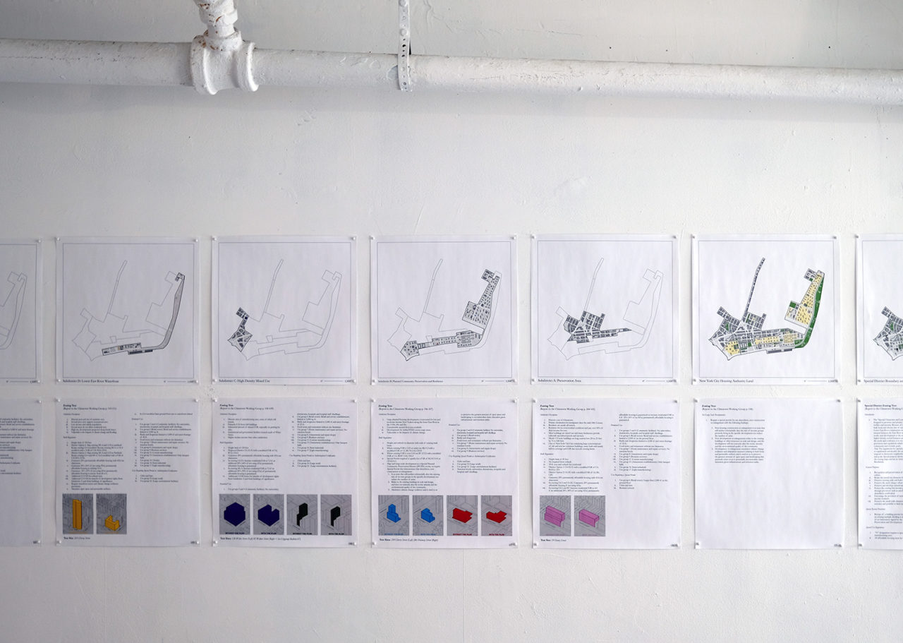 Wall with pinned up images of site ideas