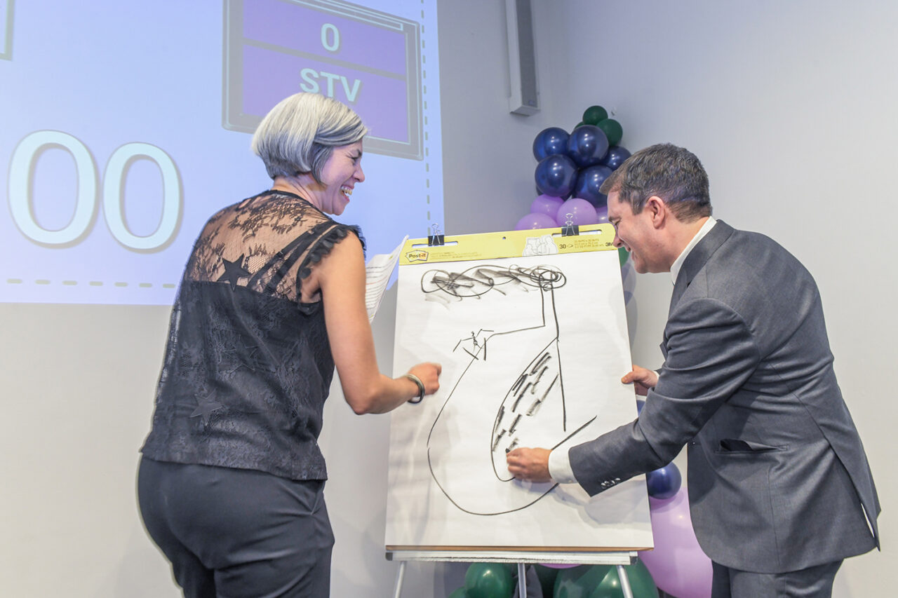 Guess-A-Sketch 2023. Photo: Matthew Carasella.