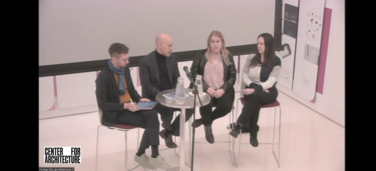 Image of Panalists at Managing Management: Post-COVID Workplace Advice for Architects event.