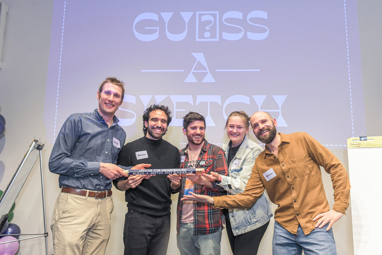 Silman team receives runner up prize. Photo: Matthew Carasella.