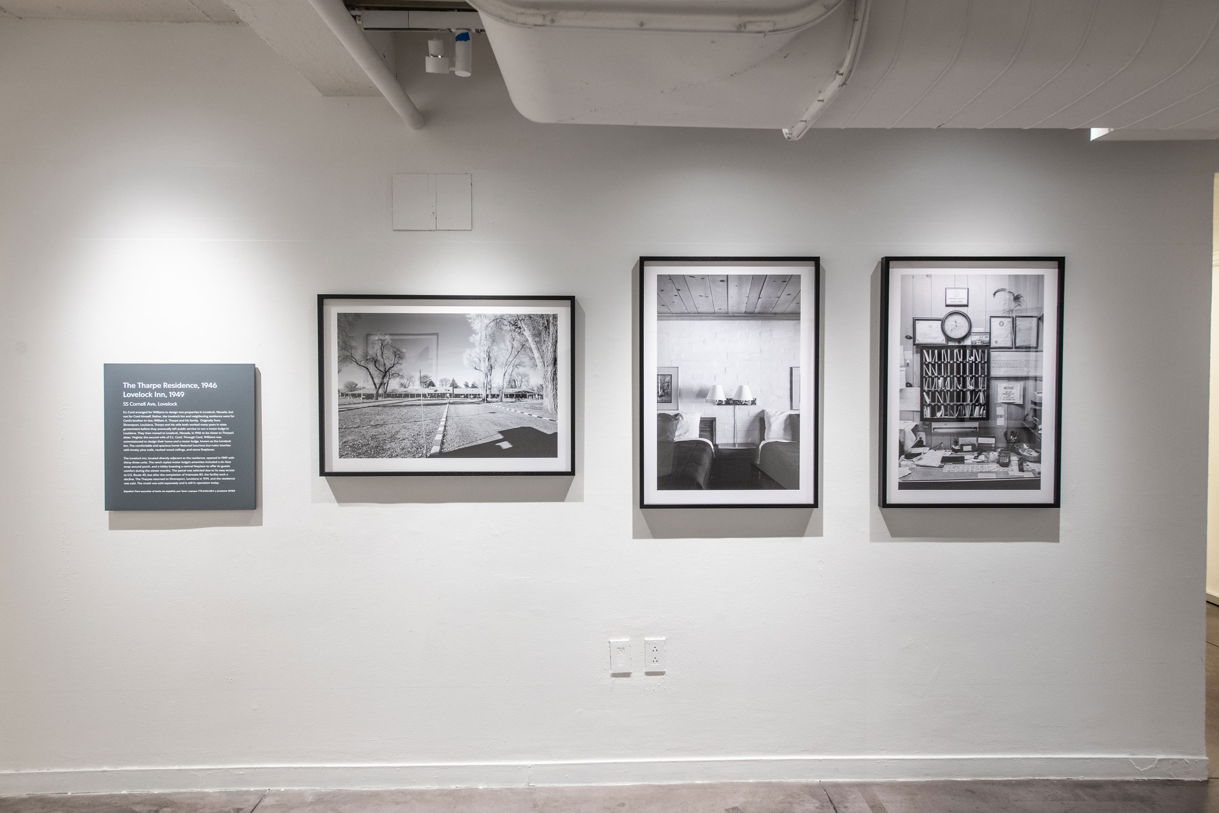 Installation view, Janna Ireland on the Architectural Legacy of Paul Revere Williams in Nevada, Center for Architecture
