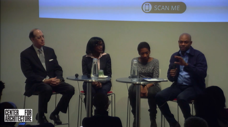 Image of panelists at nycoba|NOMA Celebrates Black History Month event