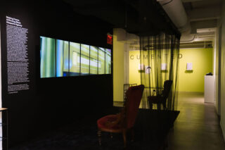 CFA Lab: Seeking Refuge and Making Home in NYC, installation view, Center for Architecture, 2023.