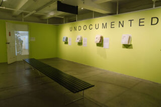 CFA Lab: Seeking Refuge and Making Home in NYC, installation view, Center for Architecture, 2023.