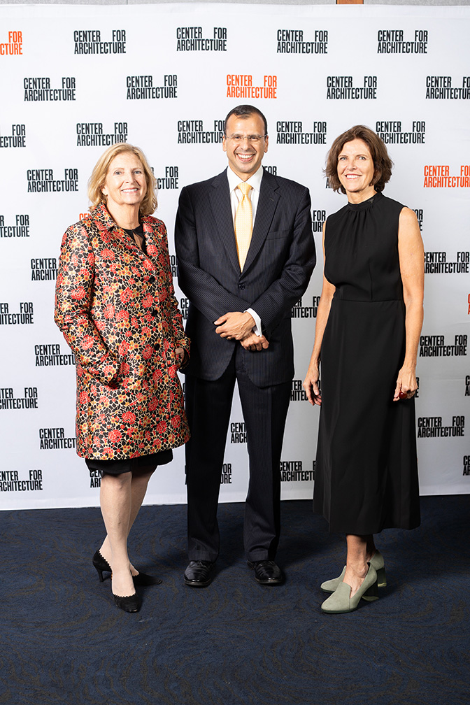 Common Bond 2023 honorees Jolie Andler Milstein, Rohit T. Aggarwala, and Jeanne Gang, FAIA