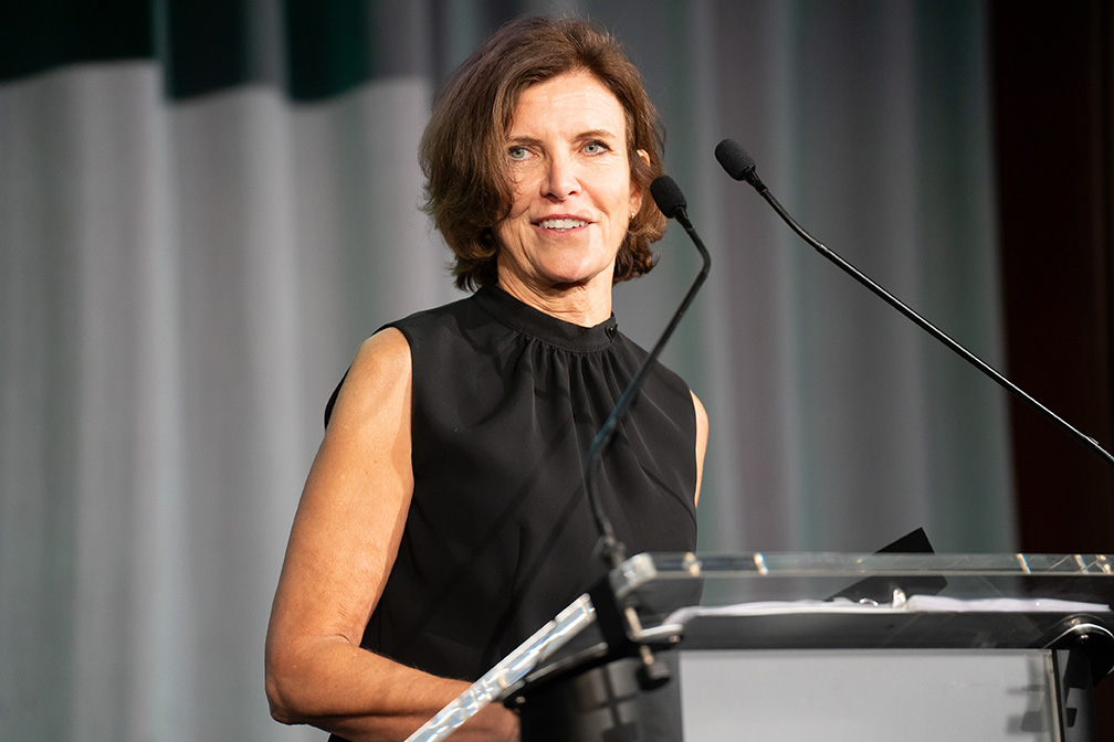 Honoree Jeanne Gang, FAIA, at the podium