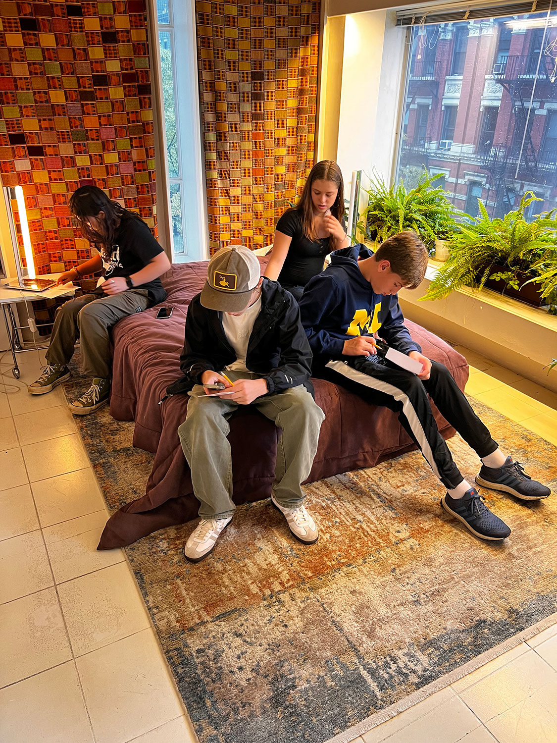 Students hard at work documenting changes to their raw images at Modulightor. Photo: Tim Hayduk.