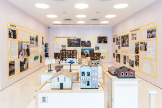 Installation view of Constructing Hope: Ukraine at the Center for Architecture
