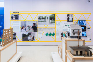 Installation view of Constructing Hope: Ukraine at the Center for Architecture