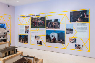 Installation view of Constructing Hope: Ukraine at the Center for Architecture