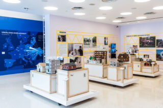 Installation view of Constructing Hope: Ukraine at the Center for Architecture