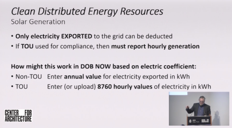 Image of Panelist speaking at The Pursuit of Decarbonization: Sustainability, Resiliency, Design, and Policy event