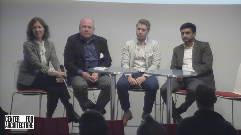 Image of Panelists at The Pursuit of Decarbonization: Sustainability, Resiliency, Design, and Policy event