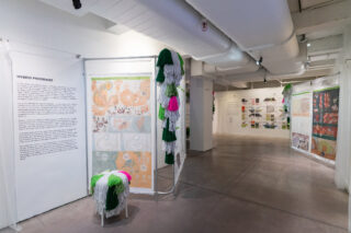 Installation view, Spatializing Reproductive Justice, Center for Architecture, 2024