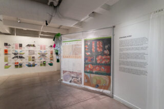 Installation view, Spatializing Reproductive Justice, Center for Architecture, 2024