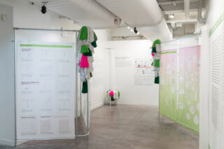 Installation view, Spatializing Reproductive Justice, Center for Architecture, 2024