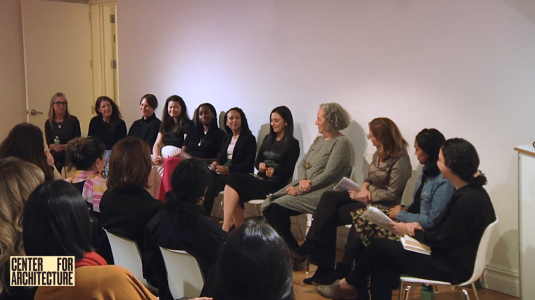 Image of Panelists at AIANY Women in Architecture Forum: Practice and Motherhood