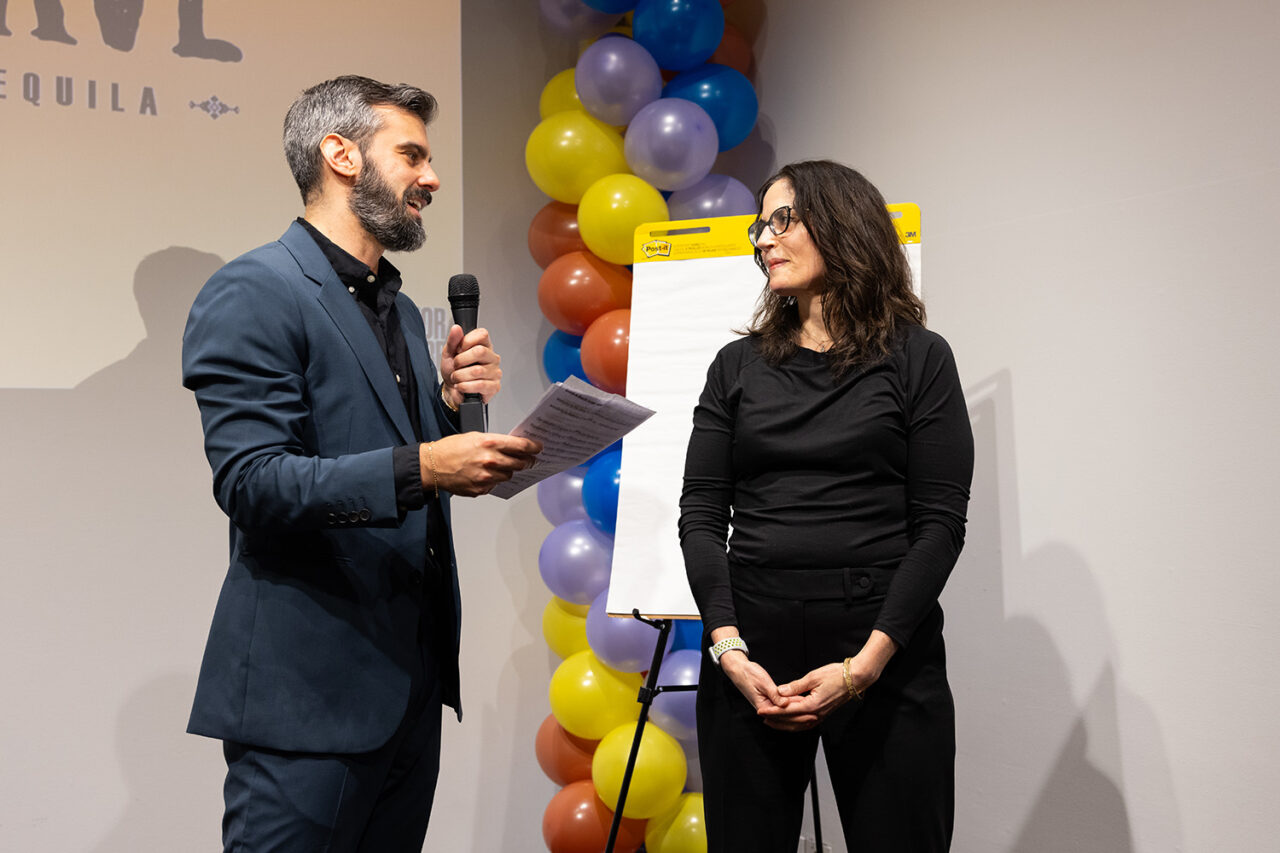 Executive Director Jesse Lazar with Director of Education Lisa Mazzola.