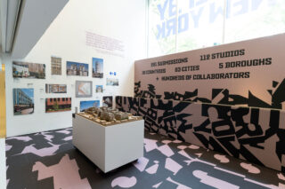 Installation view, Built by New York, Center for Architecture, 2024