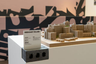 Installation view, Built by New York, Center for Architecture, 2024