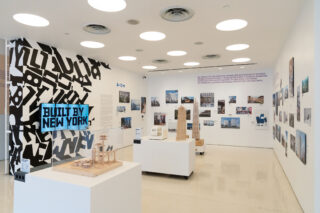 Installation view, Built by New York, Center for Architecture, 2024