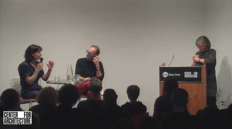 Image of Panelists at 2024 Gil Oberfield Memorial Lecture: WORKac event