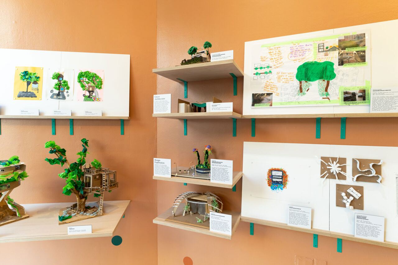 Installation view, Why Design?, Center for Architecture, 2024