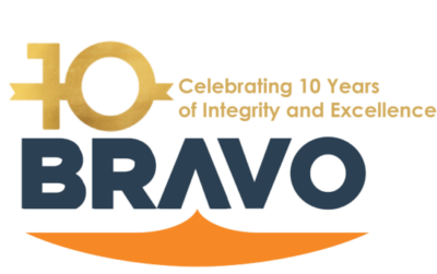 BRAVO Group 10 Year Anniversary Logo