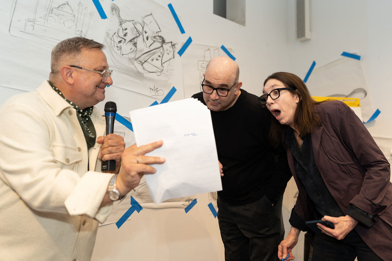 Guess A Sketch honoree sketchers react to building reveal.