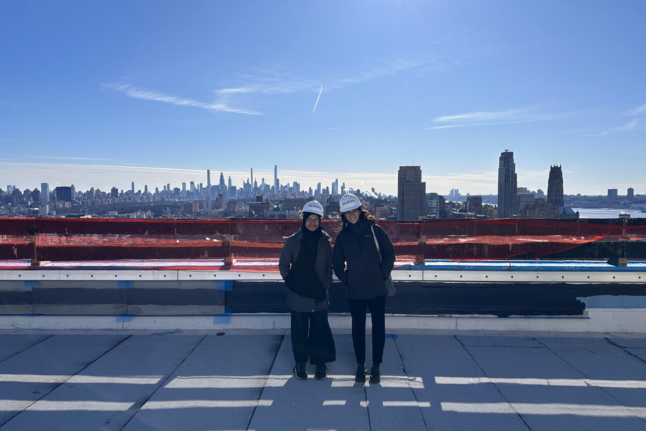 Discover Architecture participants on a site visit with Gluck+. Photo: Courtesy of Gluck+.