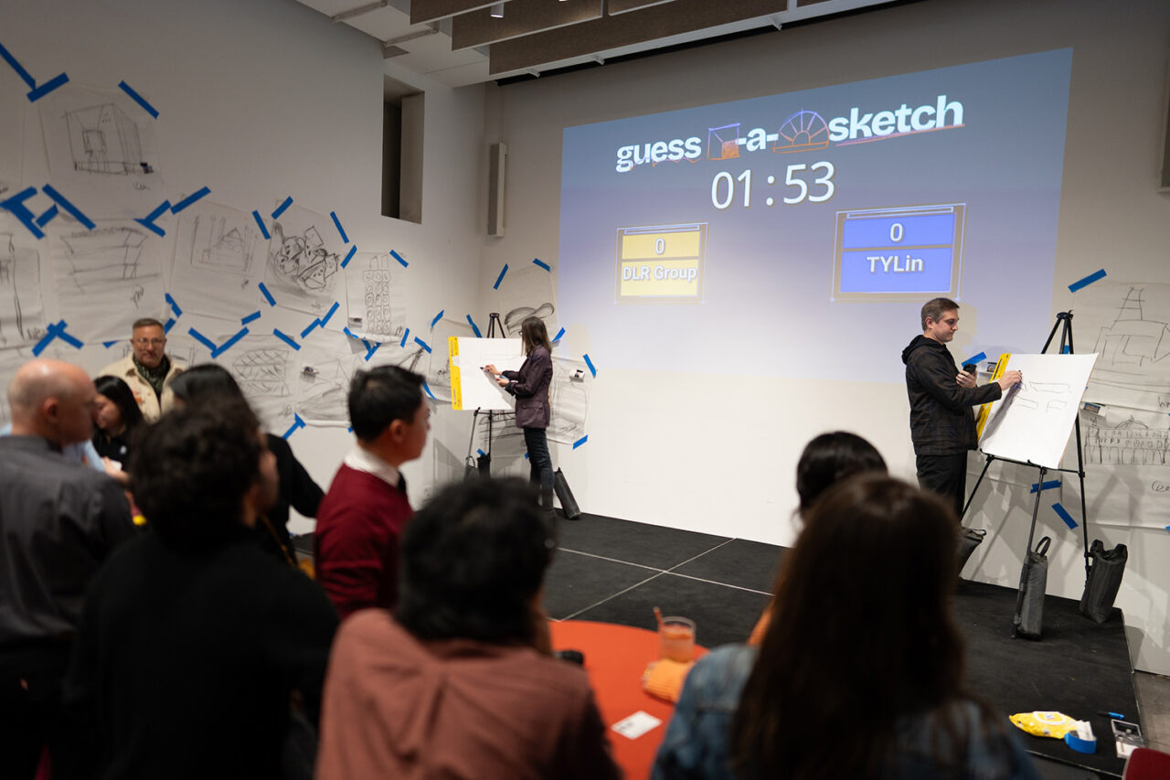 Guess-A-Sketch stage.