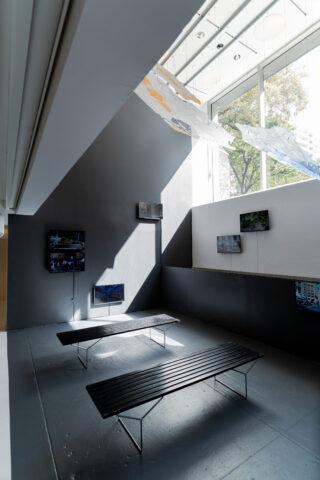 Installation view, Searching for Superpublics, Center for Architecture, 2025. Photo: Asya Gorovits.