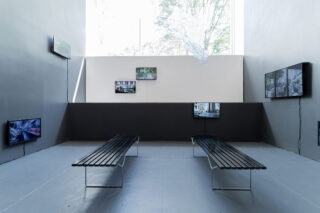 Installation view, Searching for Superpublics, Center for Architecture, 2025. Photo: Asya Gorovits.