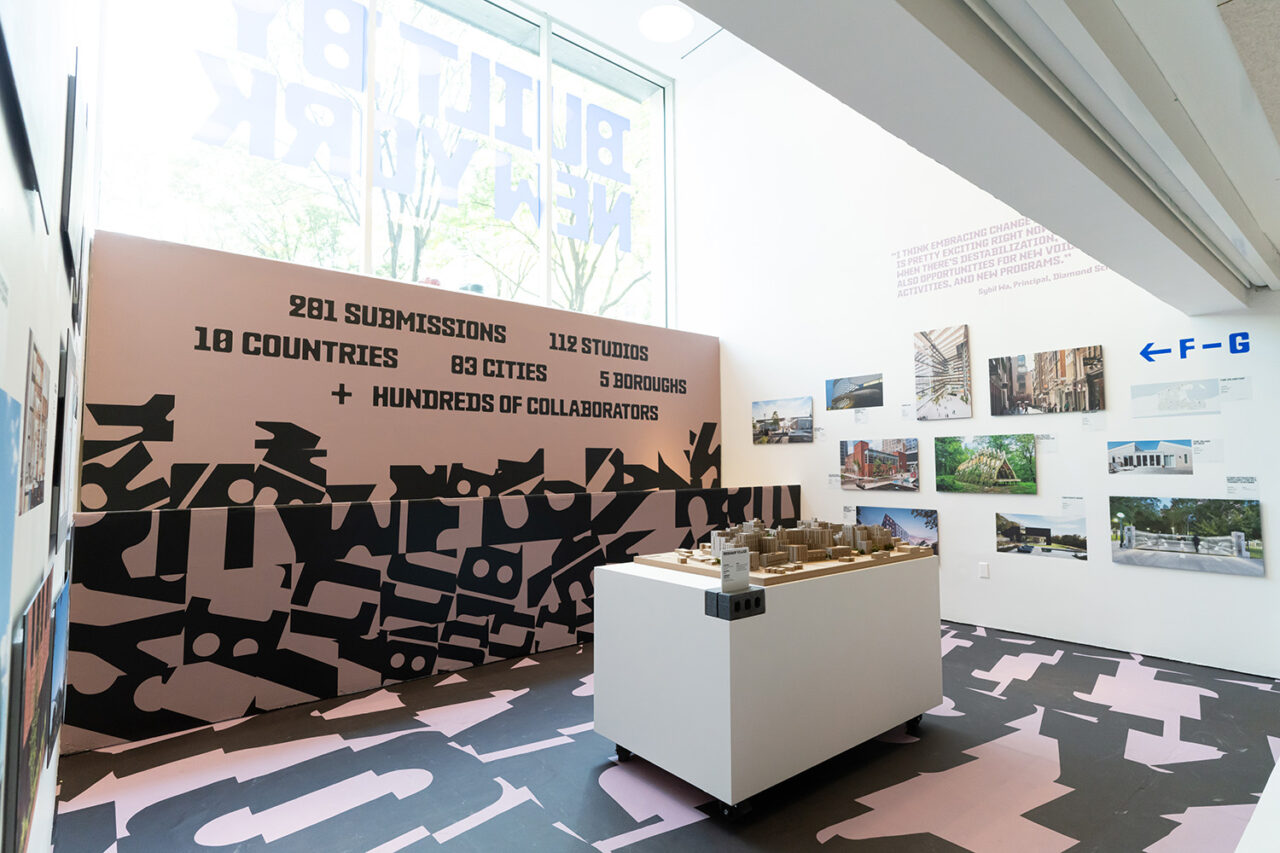 Built by New York (2024-2025) at the Center for Architecture. Graphic design by Once-Future. Photo: Asya Gorovits.