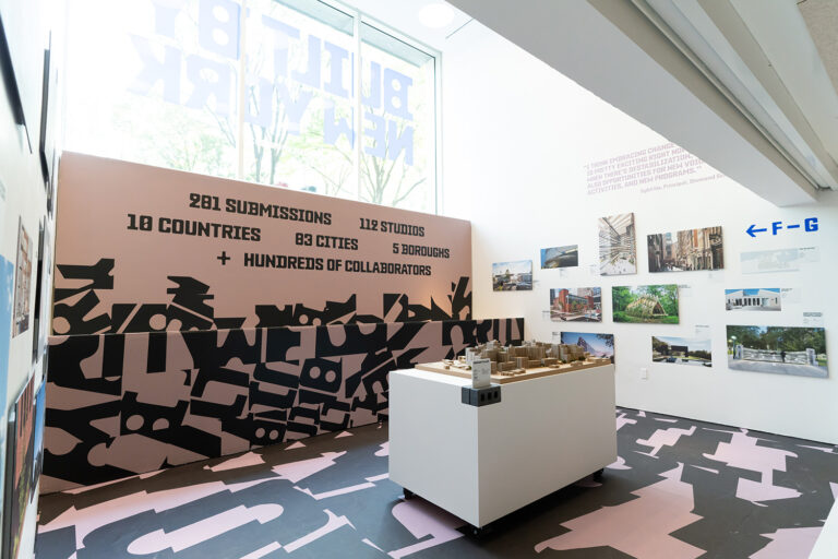 Built by New York (2024-2025) at the Center for Architecture. Graphic design by Once-Future. Photo: Asya Gorovits.