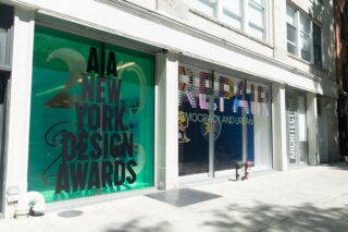 Installation view, AIANY Design Awards 2026, Center for Architecture, 2026.