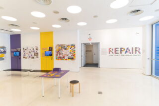 Installation view, CFA Lab: Repair - Democracy and Urban Space, Center for Architecture, 2026