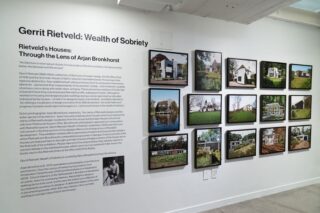 Installation view, Gerrit Rietveld: Wealth of Sobriety, Center for Architecture, 2026.