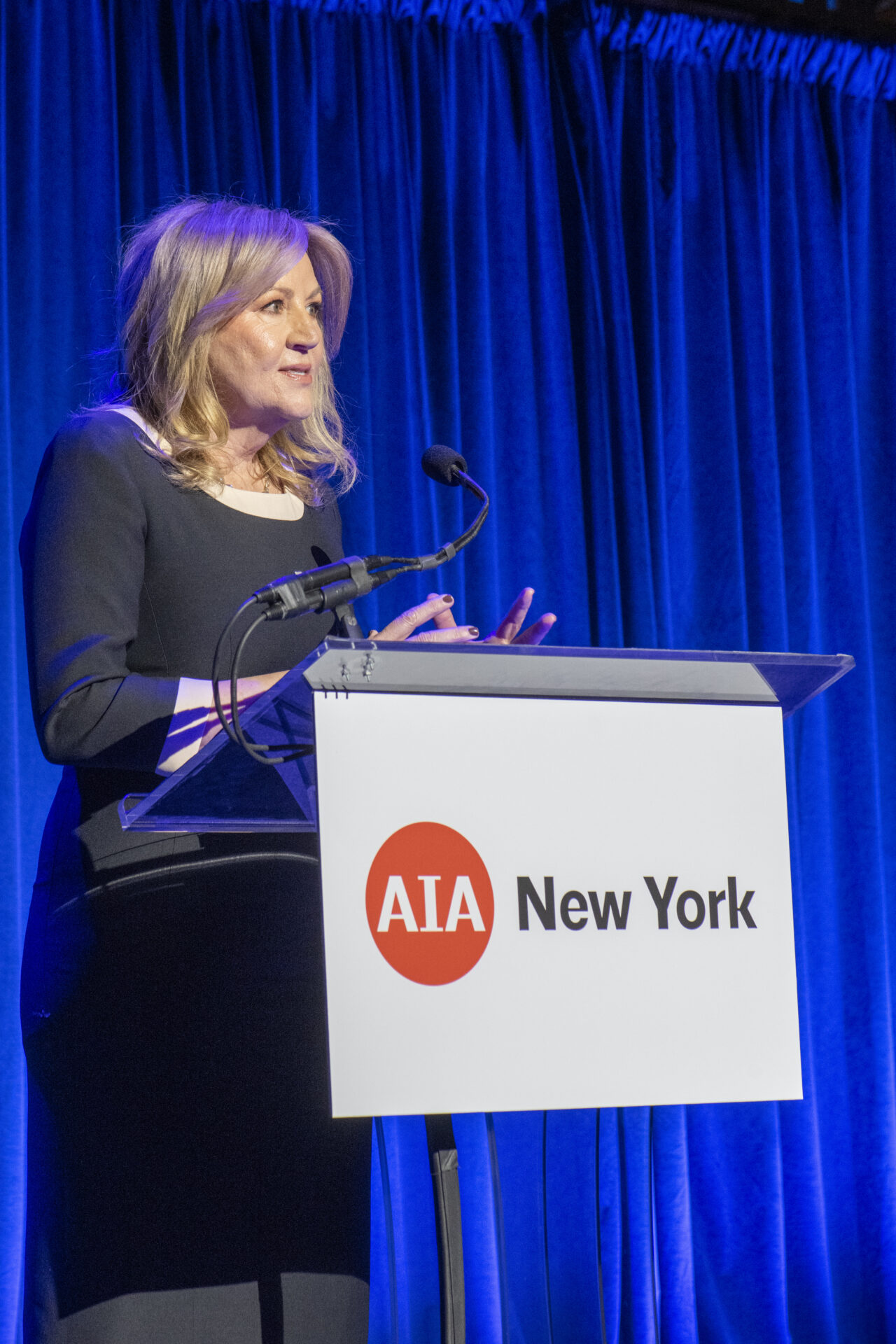 Sharon Prince receives the Champion of Architecture award. Photo: Matthew Carasella.