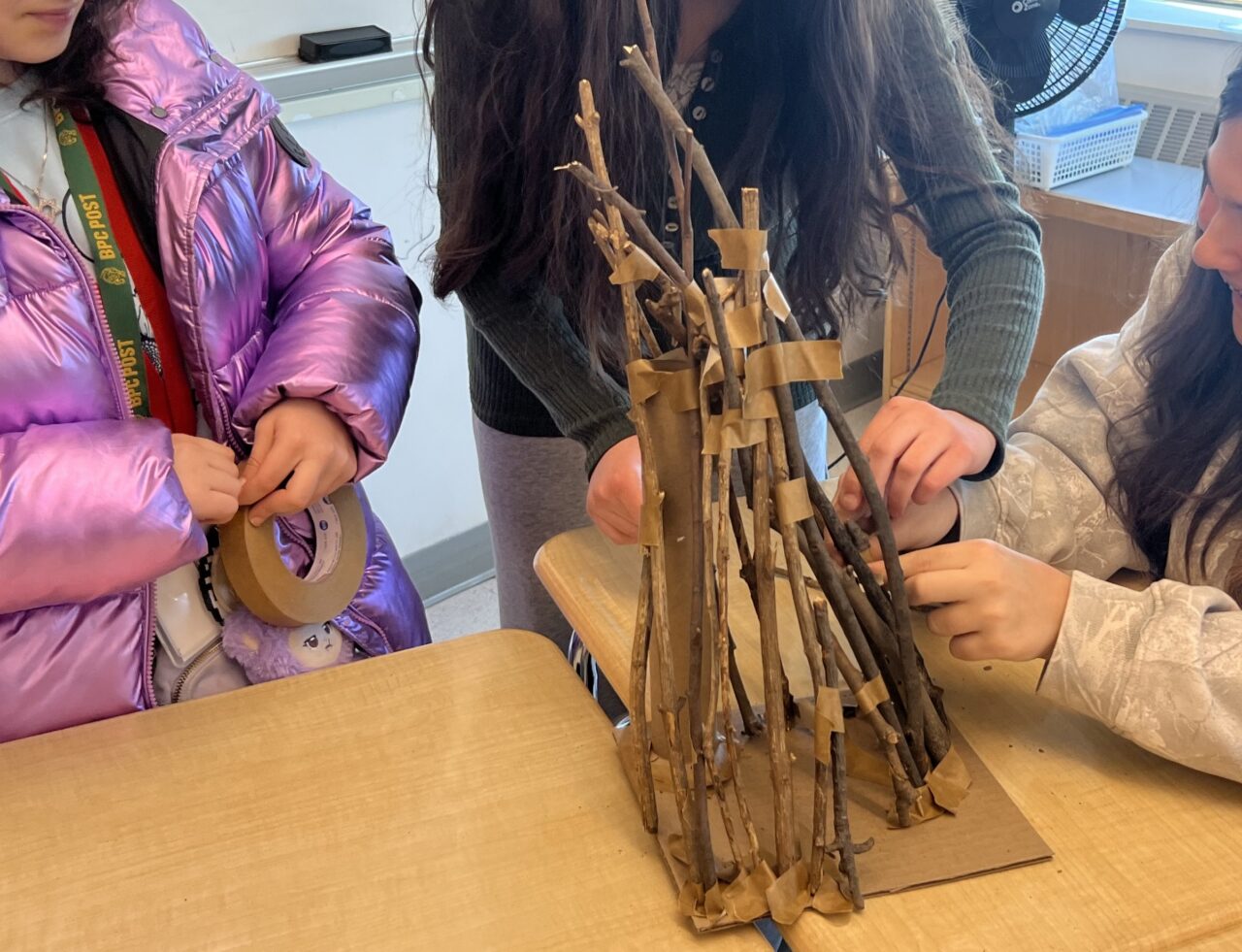 Student collaborating during Learning By Design:NY program on Survival Architecture.