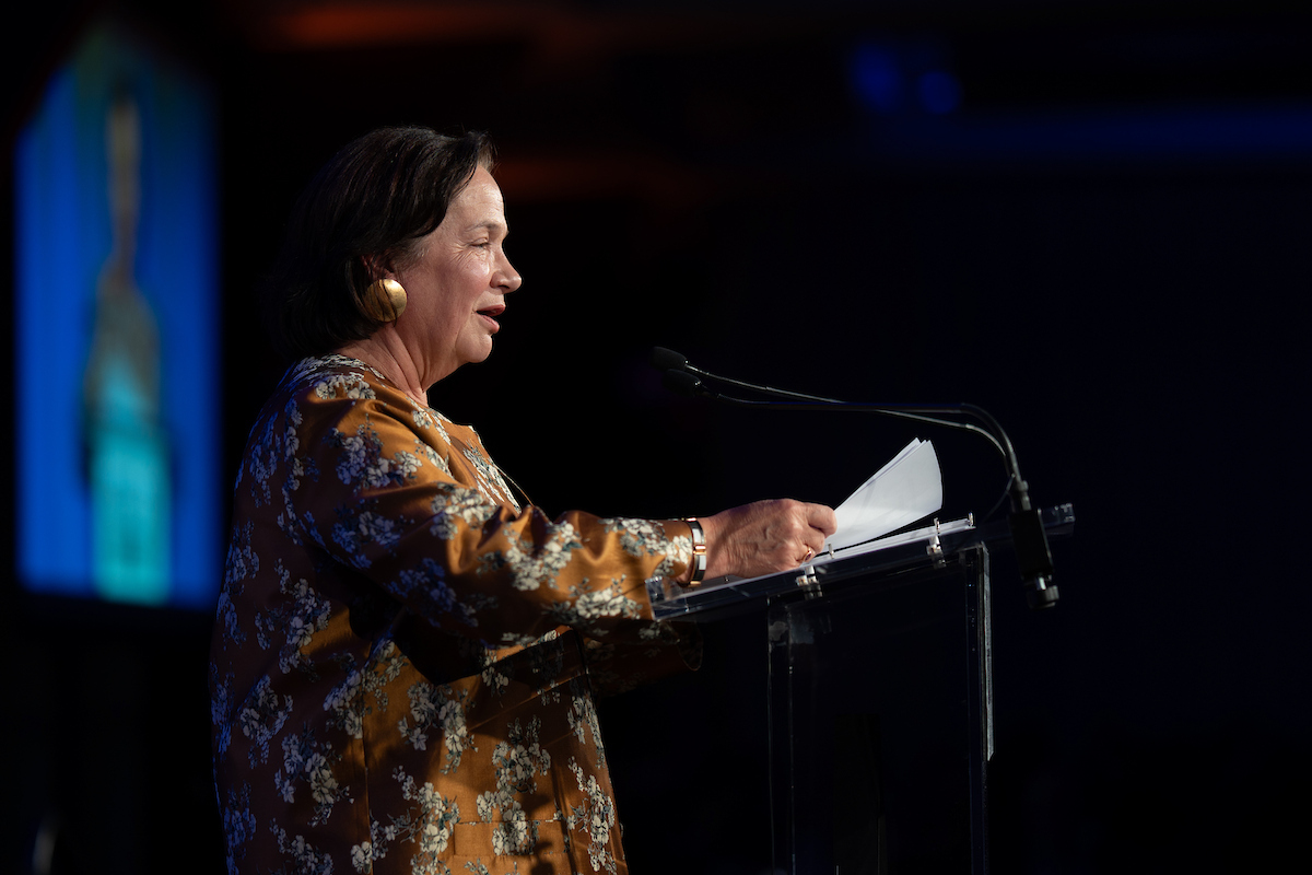 Honoree Sally Gilliland.