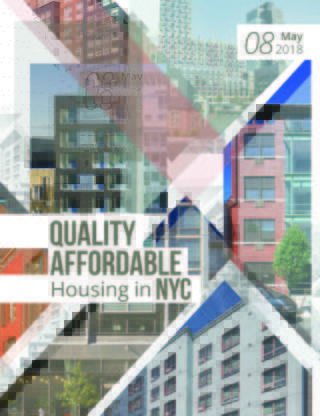 Projects clockwise from the top left: Arbor House, Danois Architects; Hunters Point South, Ismael Leyva Architect, P.C.; Prospect Gardens, RKTB Architects; Frost Street Apartments, Curtis + Ginsberg Architects; Schermerhorn,Ennead Architects; Navy Green, FXCollaborative Architects; Creston Avenue Residences, Magnusson Architecture and Planning