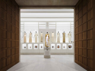 Interior of Met Museum Costume Galleries
